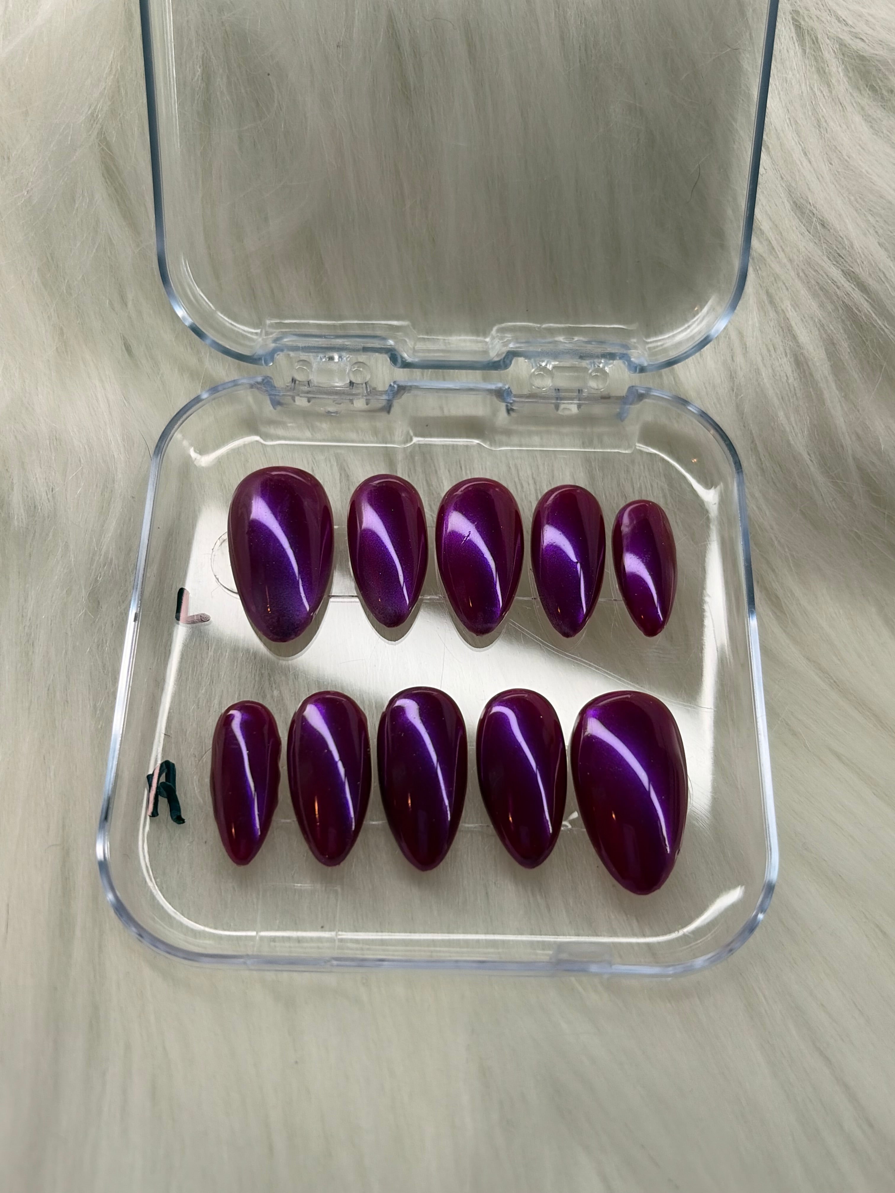 Plum Chrome Nails ✨